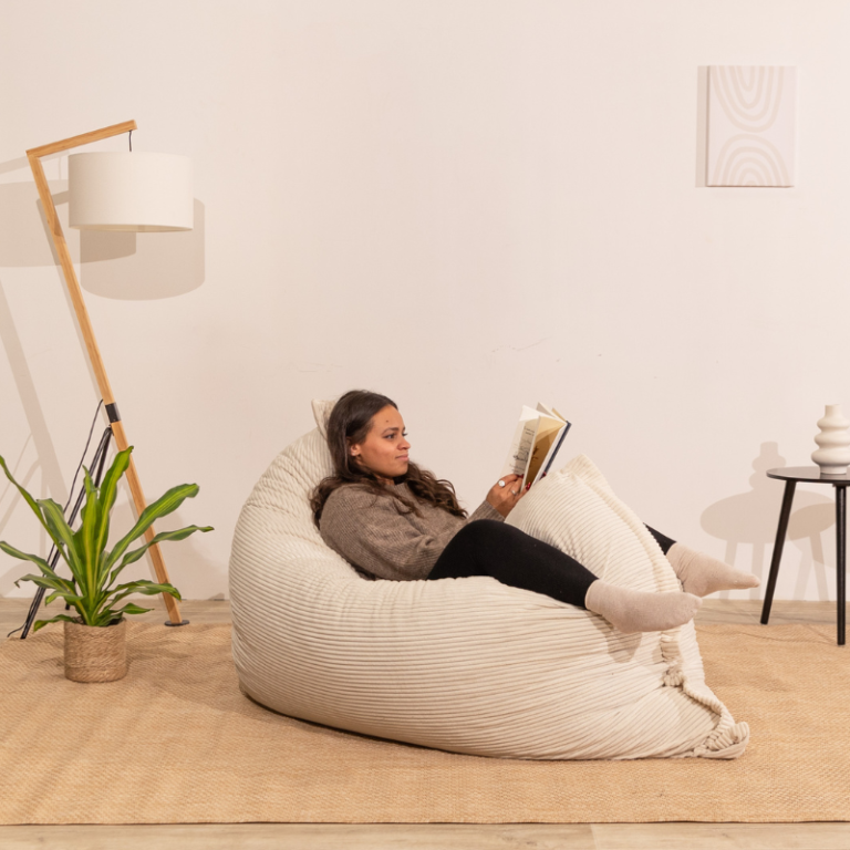 coussin velours côtelé