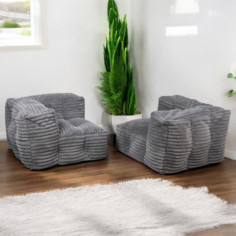 Canapé modulable intérieur gris Bananair