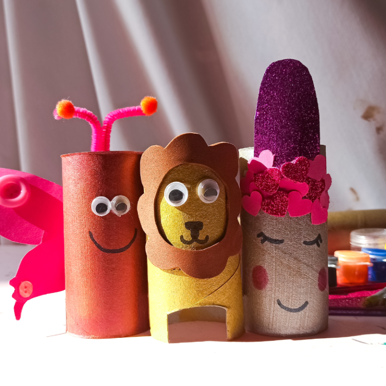 Upcycling avec rouleaux cartonnés