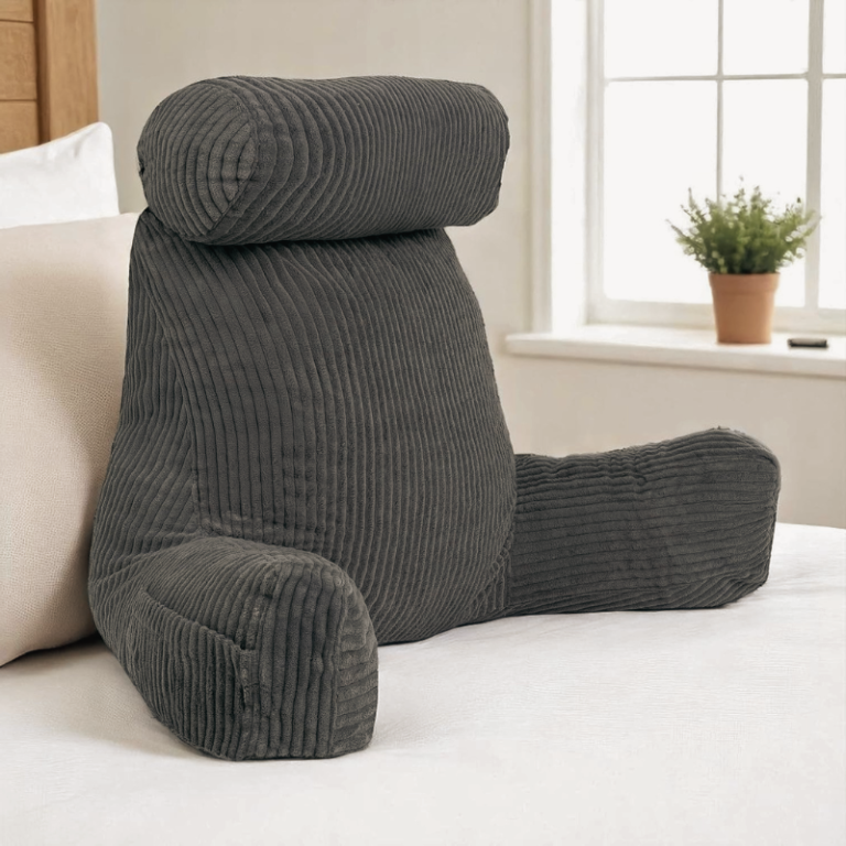 Coussin de lecture déhoussable en velours côtelé Bananair