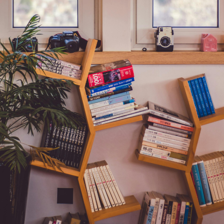 Rangement mural pour livres